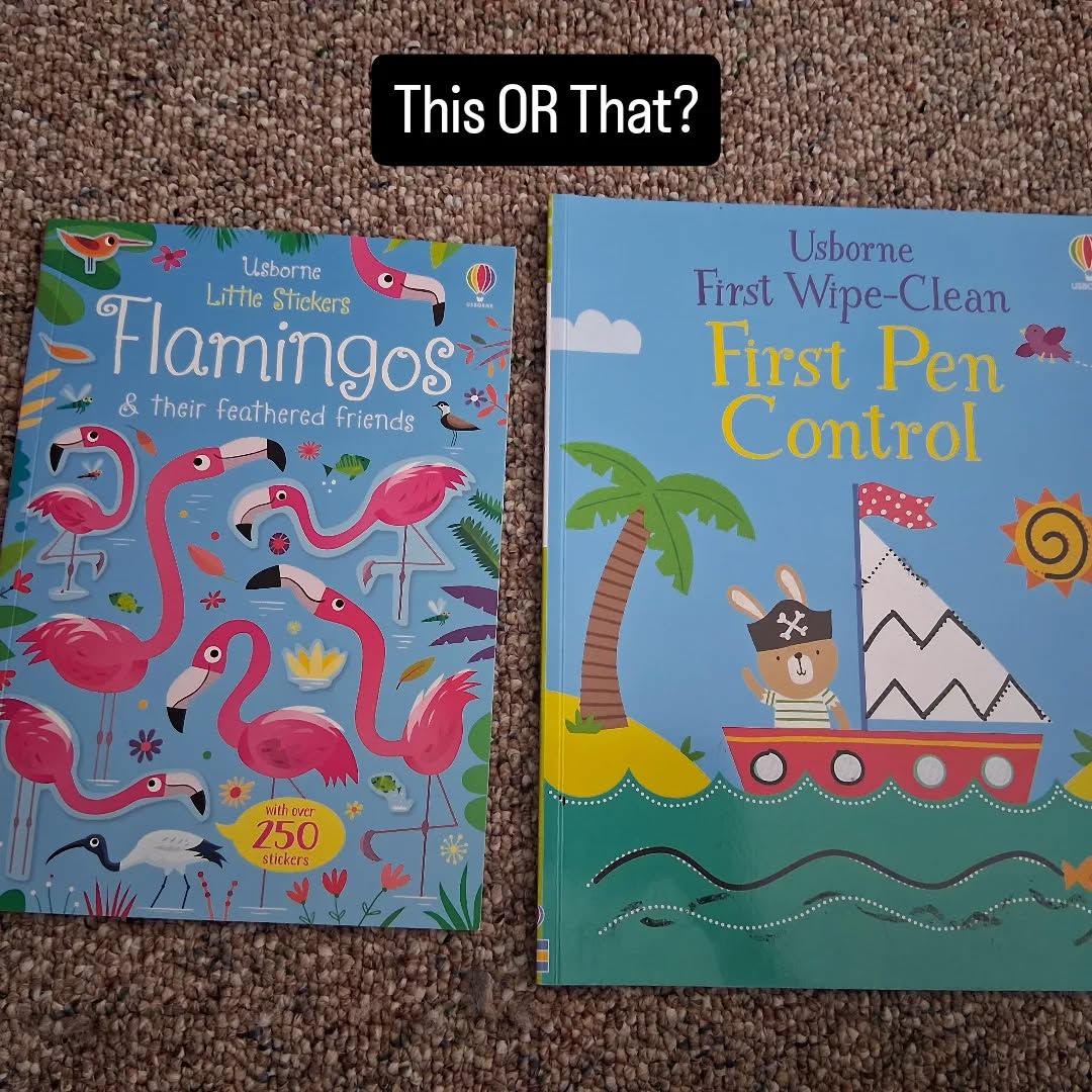 ✨ Are you Team Sticker Books or Team Wipe-Clean? ✨

Both are total wins in my book! 🙌
✔ Hand-eye coordination
✔ Fine motor skills
✔ Creativity
✔ Early learning fun

💡 I love sticker books for keeping little hands busy and imaginations flowing.
🧽 I love wipe-clean books for endless practice with letters, numbers, and more—no paper waste!

I keep both in the car and the diaper bag. Lifesavers on-the-go! 👶🚗

Which one would YOU choose? Tell me in the comments 👇
#JennasBookAdventures #momlife #earlylearning #paperpiebooks #stickervswripeclean #toddleractivities #momhack
